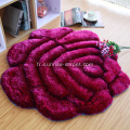 Tapis 3D avec forme rose